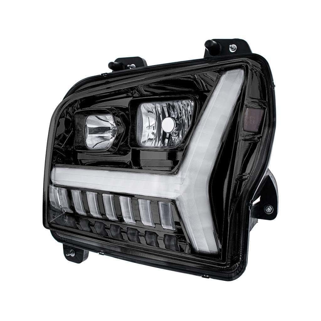 Kenworth W990 Halogen Headlights - Black 4 Kenworth W990 Halogen Headlights - Black