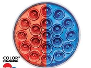 4) 19 LED Trux Dual Revolution 4 Round Clear Lens Stop Tail Turn