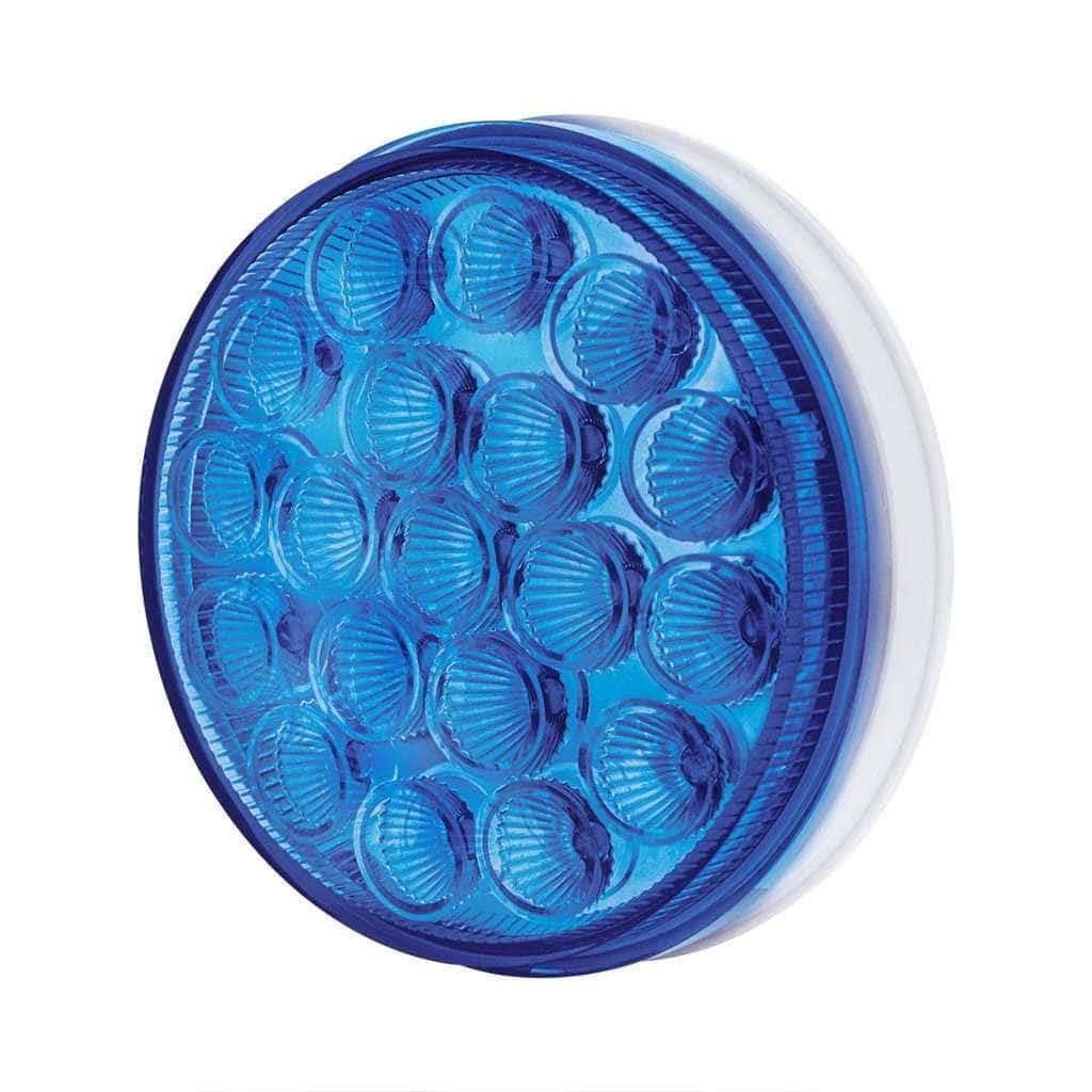19 Led 4&Quot; Round Double Fury Light (Stop &Amp; Turn) Red &Amp; Blue Led/Clear Lens 7 19 LED 4" Round Double Fury Light (Stop & Turn) - Red & Blue LED/Clear Lens