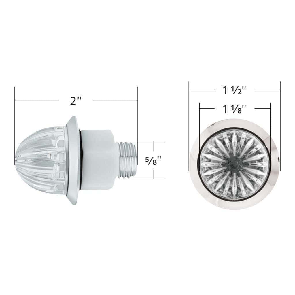 2 Led Dual Function Mini Watermelon Light – White 7 2 LED Dual Function Mini Watermelon Light – White