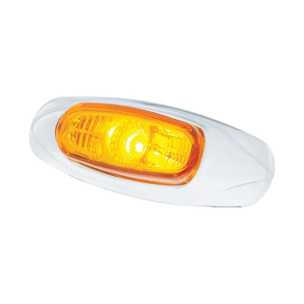 4-3/16&Quot; Wide 3 Led Vipereye Light (Clearance/Marker) – Amber Led/Amber Lens 3 4-3/16" Wide 3 LED ViperEye Light (Clearance/Marker) – Amber LED/Amber Lens