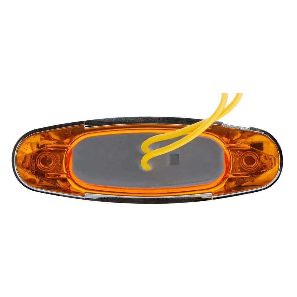 4-3/16&Quot; Wide 3 Led Vipereye Light (Clearance/Marker) – Amber Led/Amber Lens 6 4-3/16" Wide 3 LED ViperEye Light (Clearance/Marker) – Amber LED/Amber Lens