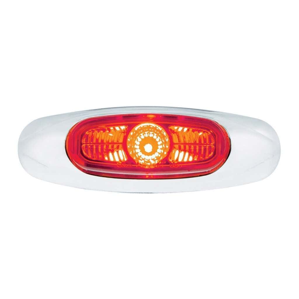 4-3/16" Wide 3 LED ViperEye Light (Clearance/Marker) – Red LED/Red Lens