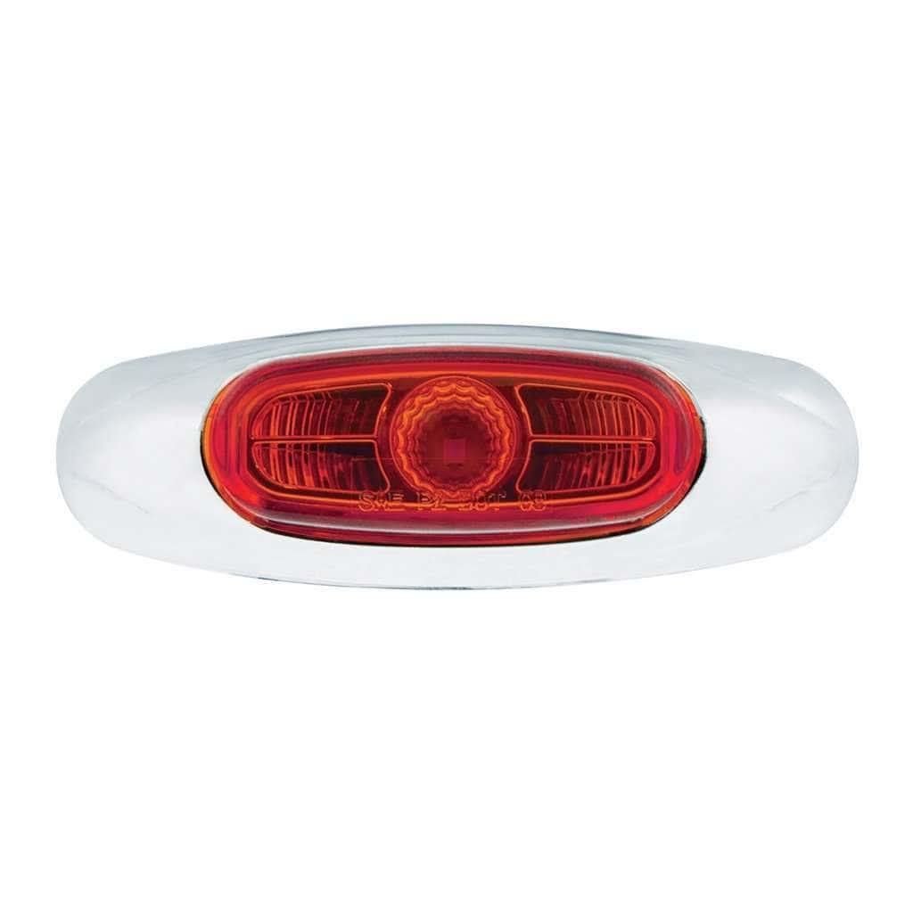 4-3/16" Wide 3 LED ViperEye Light (Clearance/Marker) – Red LED/Red Lens