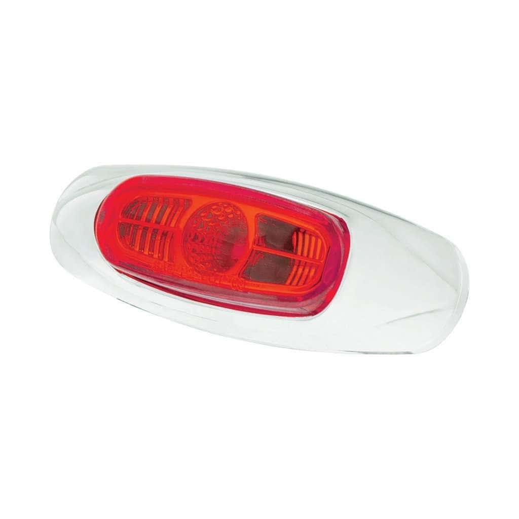 4-3/16&Quot; Wide 3 Led Vipereye Light (Clearance/Marker) – Red Led/Red Lens 4 4-3/16" Wide 3 LED ViperEye Light (Clearance/Marker) – Red LED/Red Lens
