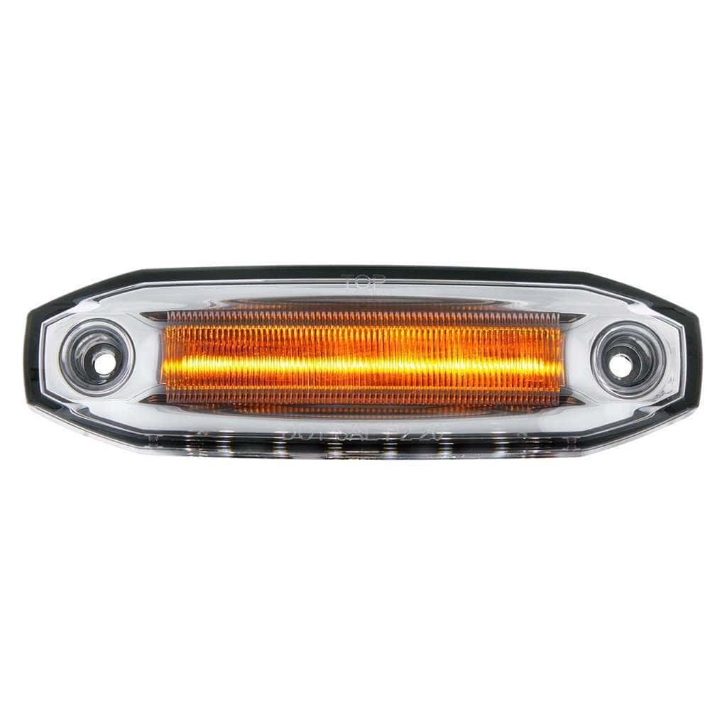 6 Amber Led Light (Clearance/Marker) With 6 White Led Side Ditch Light 3 6 Amber LED Light (Clearance/Marker) with 6 White LED Side Ditch Light