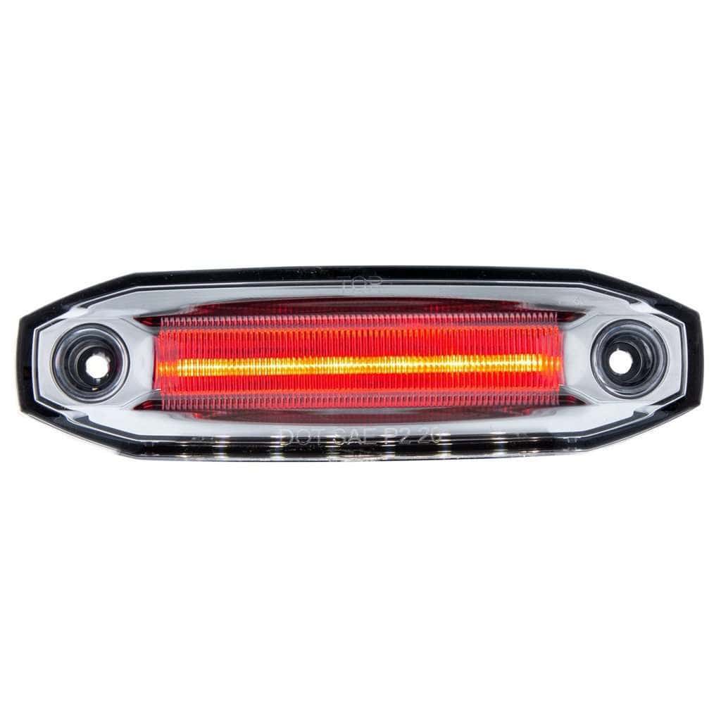 6 Red Led Light (Clearance/Marker) With 6 White Led Side Ditch Light 3 6 Red LED Light (Clearance/Marker) with 6 White LED Side Ditch Light