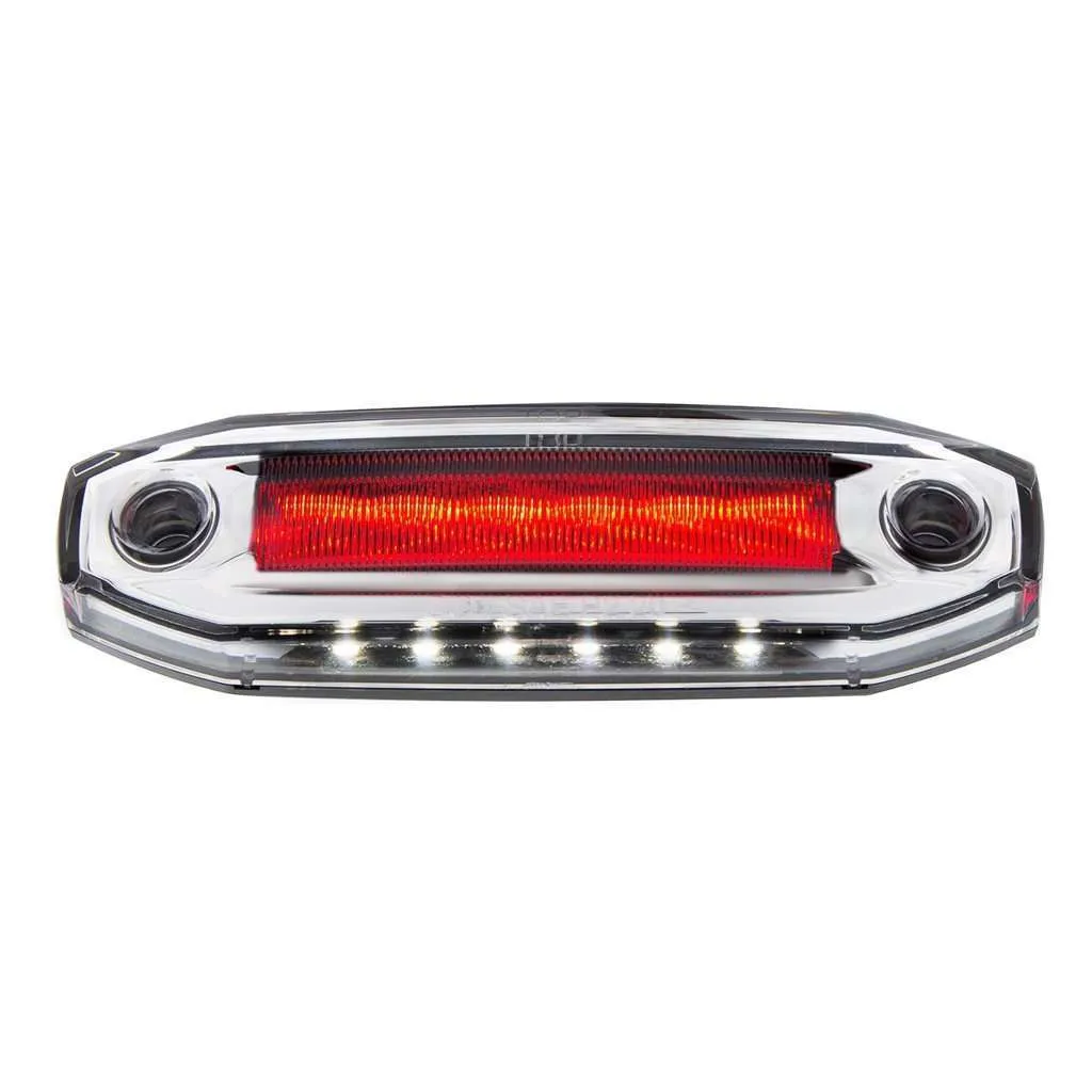 6 Red LED Light (Clearance/Marker) with 6 White LED Side Ditch Light