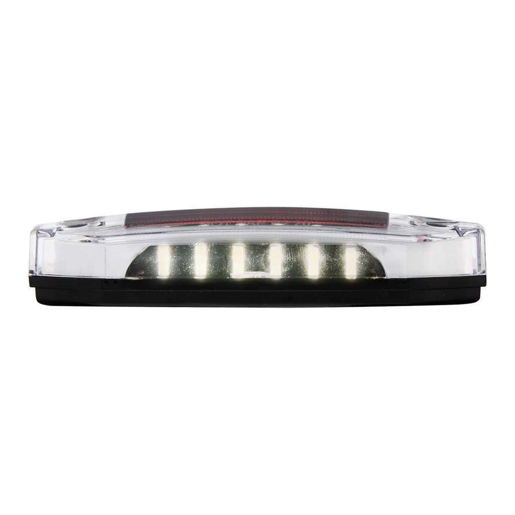 6 Red Led Light (Clearance/Marker) With 6 White Led Side Ditch Light 5 6 Red LED Light (Clearance/Marker) with 6 White LED Side Ditch Light