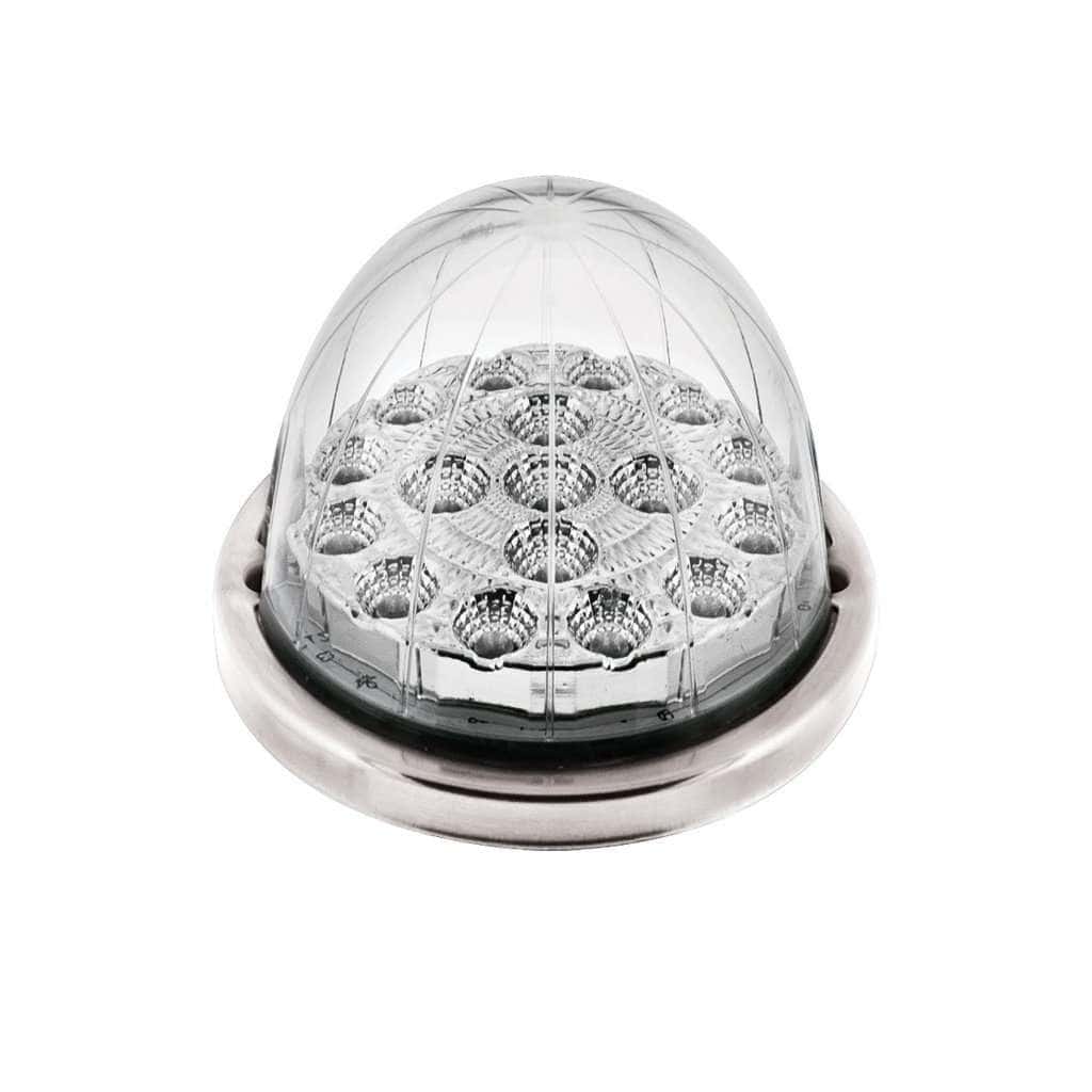 17 Led Watermelon Double Fury Flush Mount Kit – Amber &Amp; Blue W/Clear Lens 4 17 LED Watermelon Double Fury Flush Mount Kit – Amber & Blue w/Clear Lens