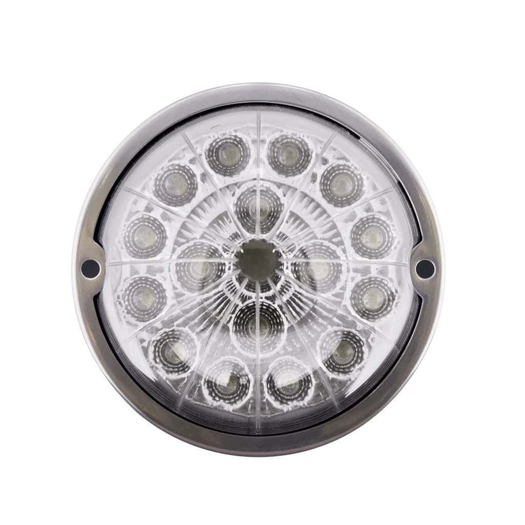 17 Led Watermelon Double Fury Flush Mount Kit – Amber &Amp; Blue W/Clear Lens 8 17 LED Watermelon Double Fury Flush Mount Kit – Amber & Blue w/Clear Lens
