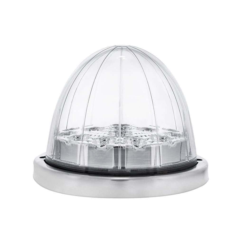 17 Led Watermelon Double Fury Flush Mount Kit – Amber &Amp; Blue W/Clear Lens 9 17 LED Watermelon Double Fury Flush Mount Kit – Amber & Blue w/Clear Lens