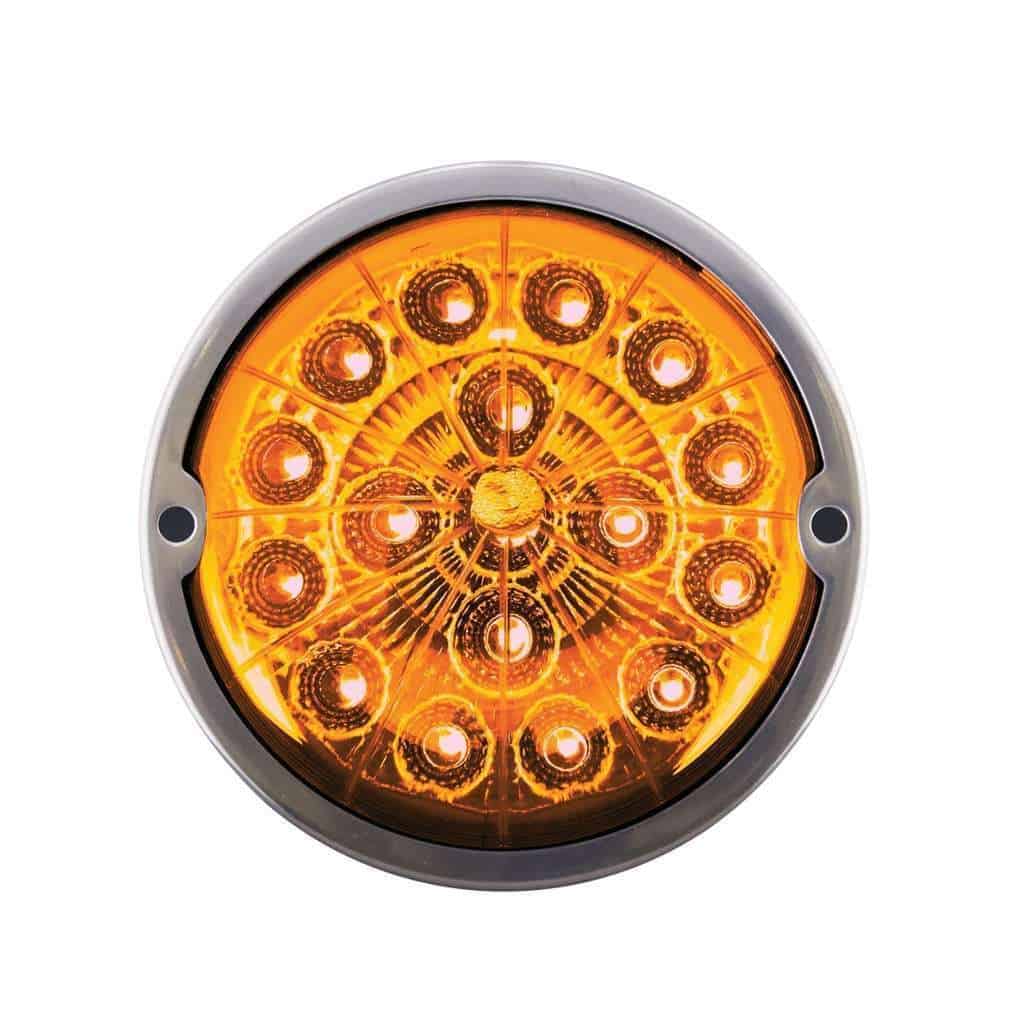 17 Led Watermelon Double Fury Flush Mount Kit – Amber &Amp; Green W/Clear Lens 6 17 LED Watermelon Double Fury Flush Mount Kit – Amber & Green w/Clear Lens