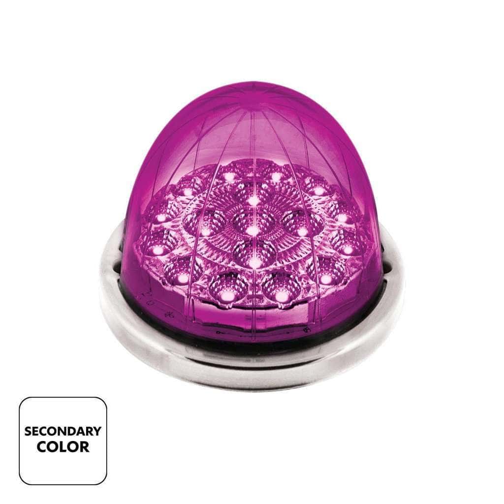 17 Led Watermelon Double Fury Flush Mount Kit – Amber &Amp; Purple W/Clear Lens 3 17 LED Watermelon Double Fury Flush Mount Kit – Amber & Purple w/Clear Lens