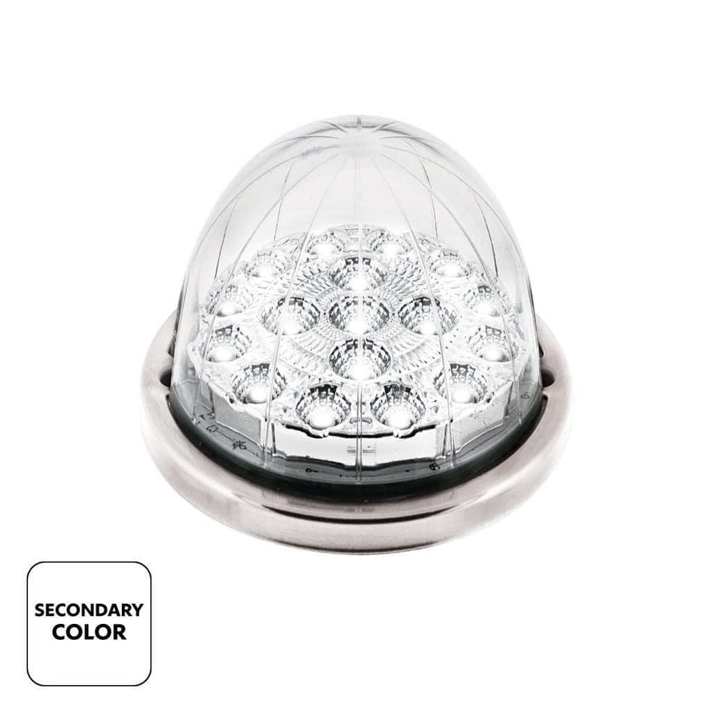 17 Led Watermelon Double Fury Flush Mount Kit – Amber &Amp; White W/Clear Lens 3 17 LED Watermelon Double Fury Flush Mount Kit – Amber & White w/Clear Lens