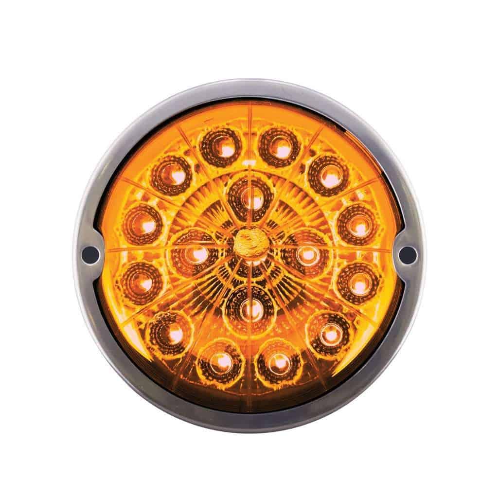 17 Led Watermelon Double Fury Flush Mount Kit – Amber &Amp; White W/Clear Lens 6 17 LED Watermelon Double Fury Flush Mount Kit – Amber & White w/Clear Lens