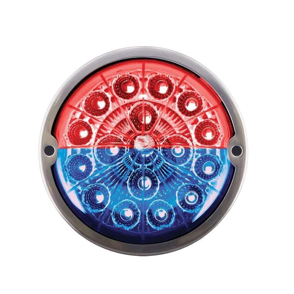17 Led Watermelon Double Fury Flush Mount Kit – Red &Amp; Blue W/Clear Lens 5 17 LED Watermelon Double Fury Flush Mount Kit – Red & Blue w/Clear Lens