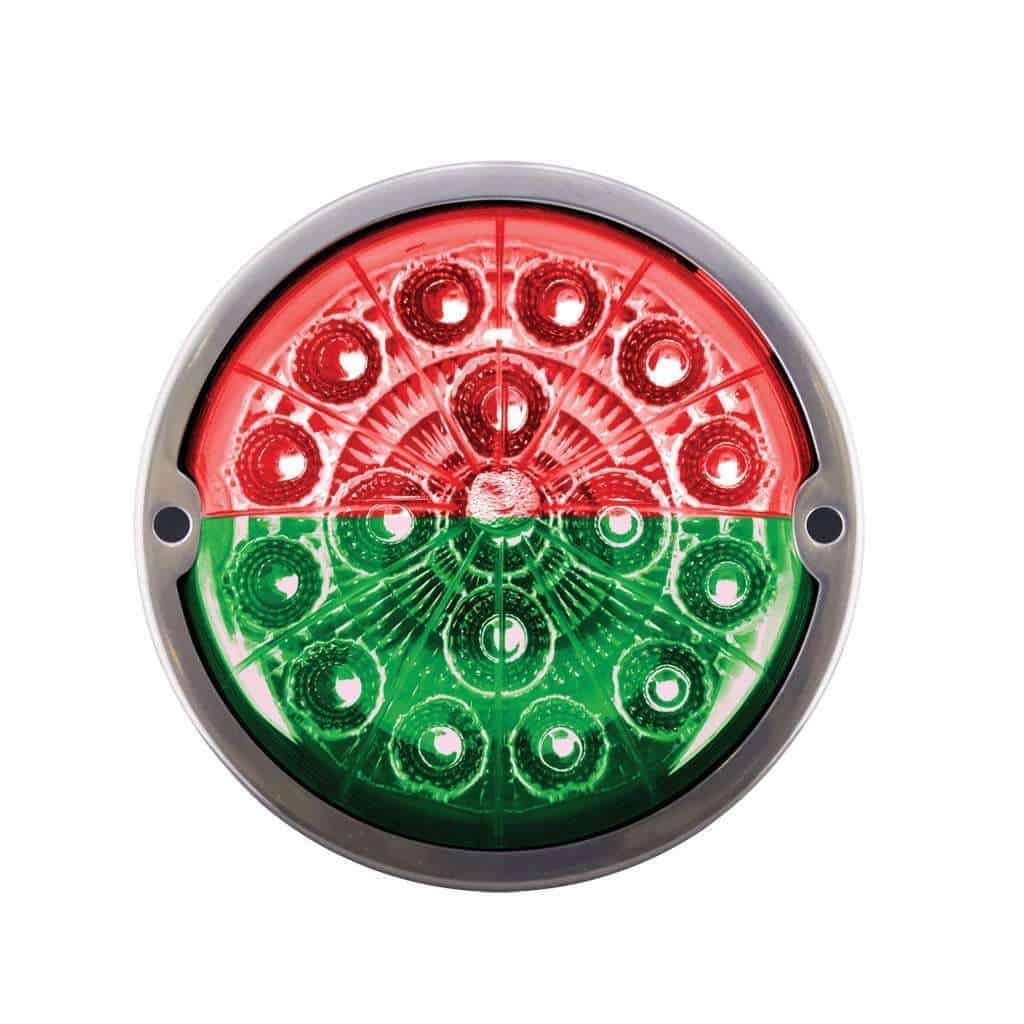 17 Led Watermelon Double Fury Flush Mount Kit – Red &Amp; Green W/Clear Lens 5 17 LED Watermelon Double Fury Flush Mount Kit – Red & Green w/Clear Lens