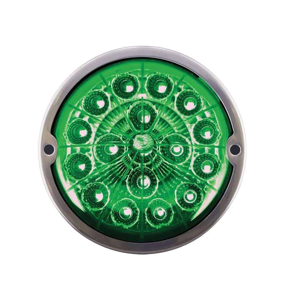 17 Led Watermelon Double Fury Flush Mount Kit – Red &Amp; Green W/Clear Lens 7 17 LED Watermelon Double Fury Flush Mount Kit – Red & Green w/Clear Lens