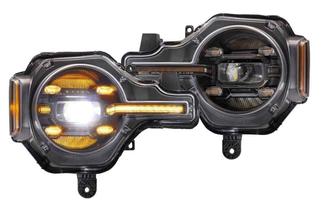 Amber DRL Bi-LED Headlights – Ford Bronco (21-24): Morimoto XB LED Headlights