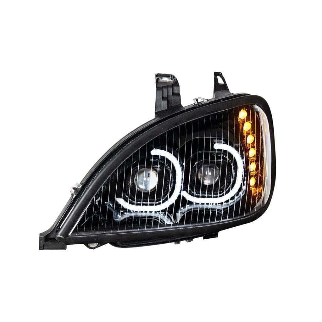 High Power Led Blackout Projection Headlight For 2001-2020 Freightliner Columbia 3 FREIGHTLINER COLUMBIA (01-20): UNITED PACIFIC LED-Black