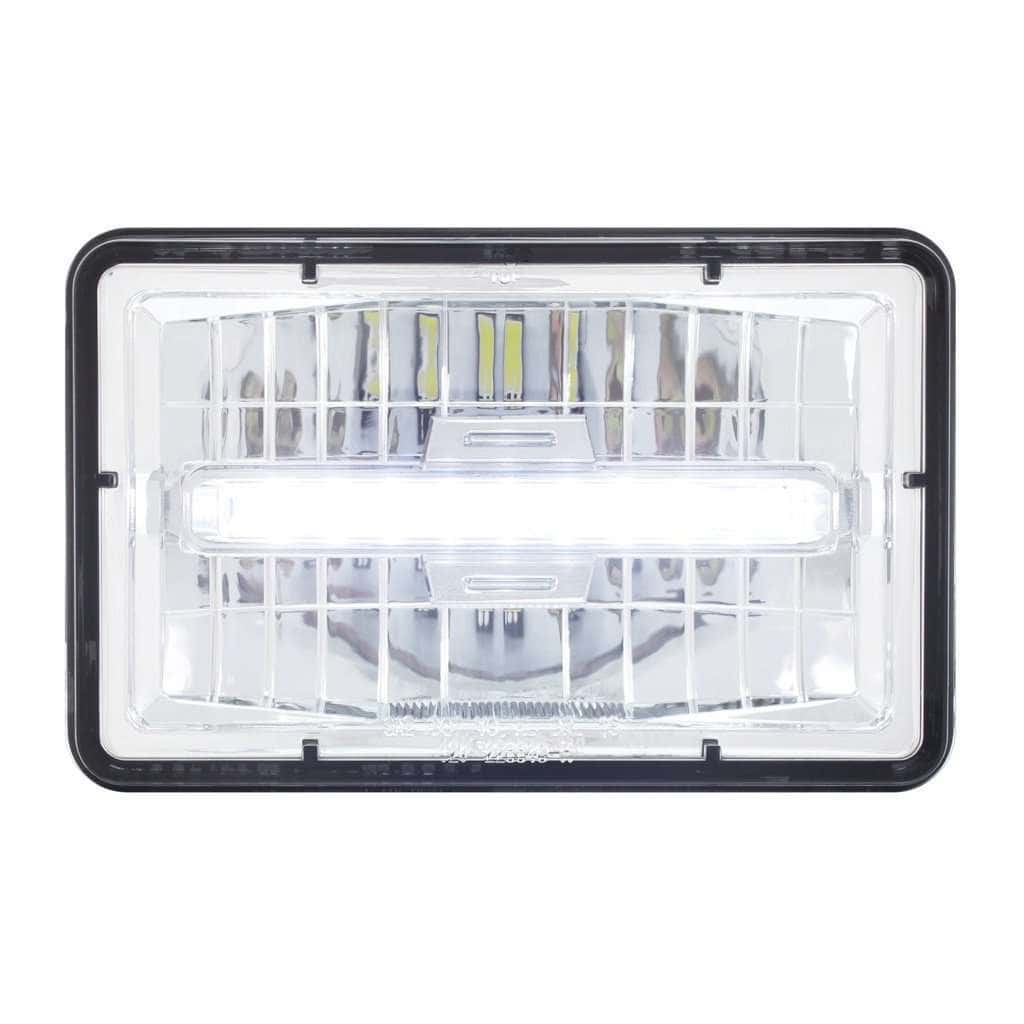 Peterbilt 379 4x6 LED Low Beam Headlight with White Position Light