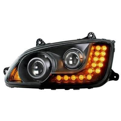 Kenworth T660 Blackout Projector Headlight Assembly (2008–2017)