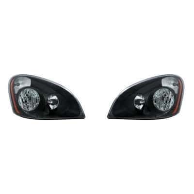 Blackout Headlight Set for 2008-2017 Freightliner Cascadia (Pair)