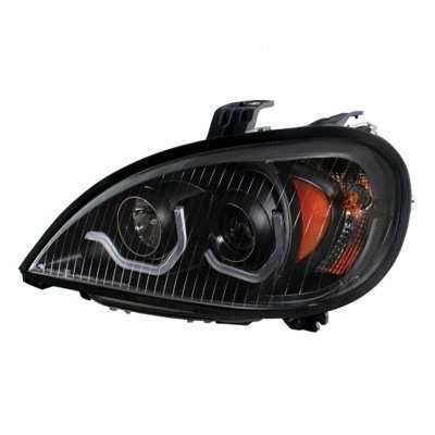Projection Headlight with LED Position Light for 2001-2020 Freightliner Columbia-Black