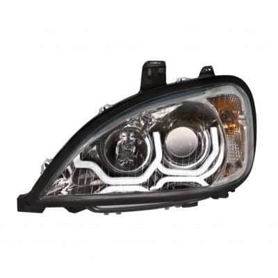 Chrome Projection Headlight With Led Position Light For 2001-2020 Freightliner Columbia 3 Projection Headlight with LED Position Light for 2001-2020 Freightliner Columbia-Chrome