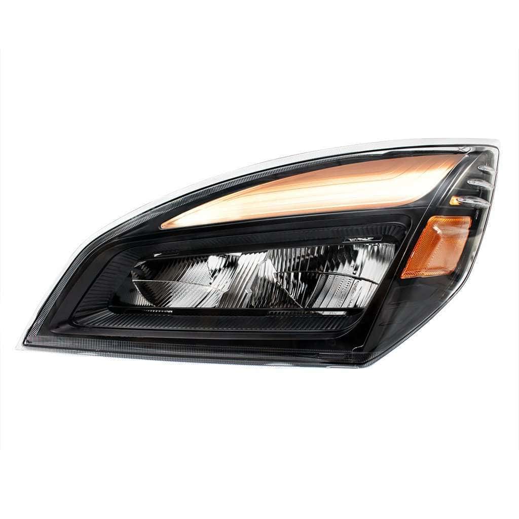 High Power LED Headlight for 2018-2024 Freightliner Cascadia-Black