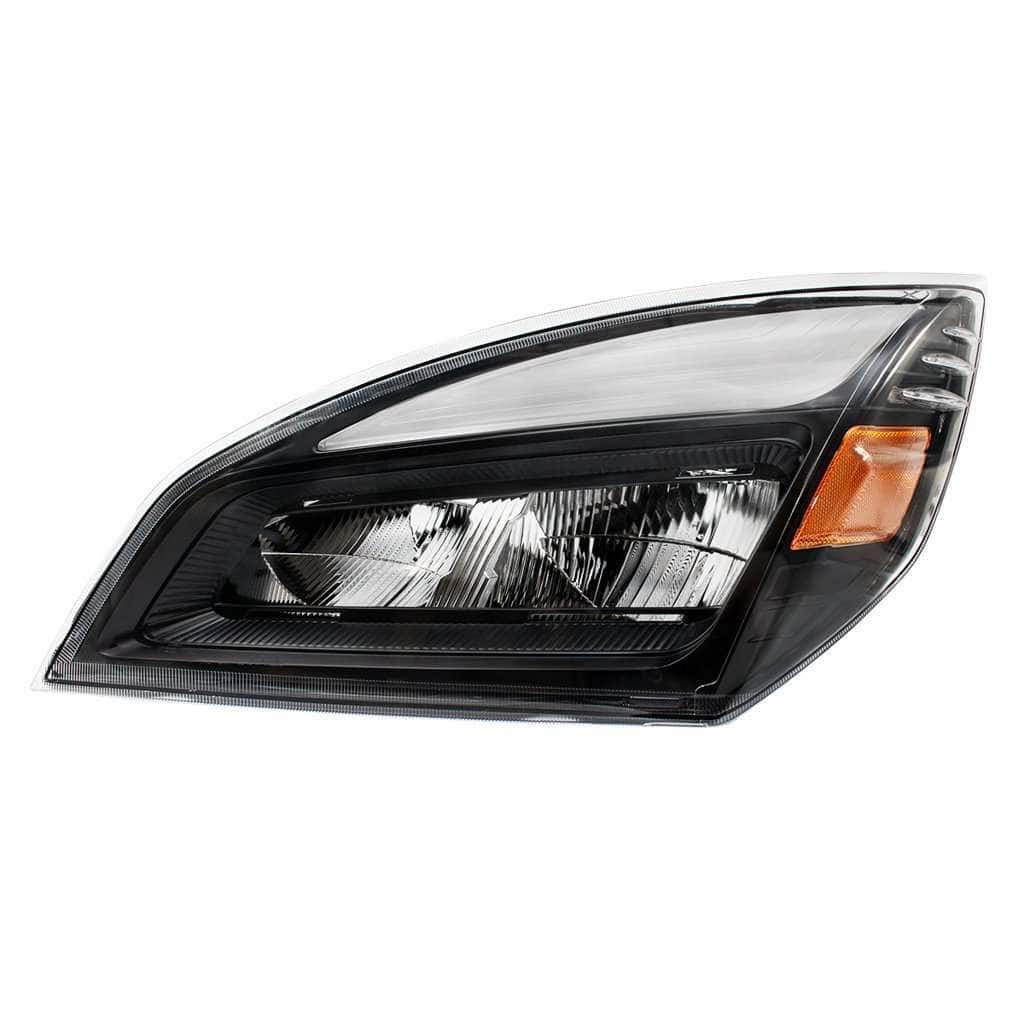 High Power Blackout Led Headlight For 2018-2024 Freightliner Cascadia 3 High Power LED Headlight for 2018-2024 Freightliner Cascadia-Black