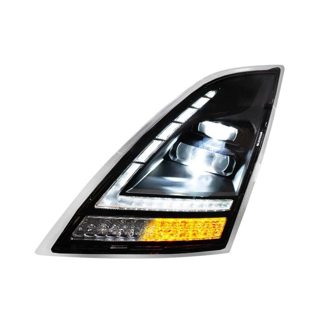 2018–2024 Volvo Vnl Blackout Led Headlight – Switchable Sequential Signal 6 2018–2024 Volvo VNL Blackout LED Headlight – Switchable Sequential Signal