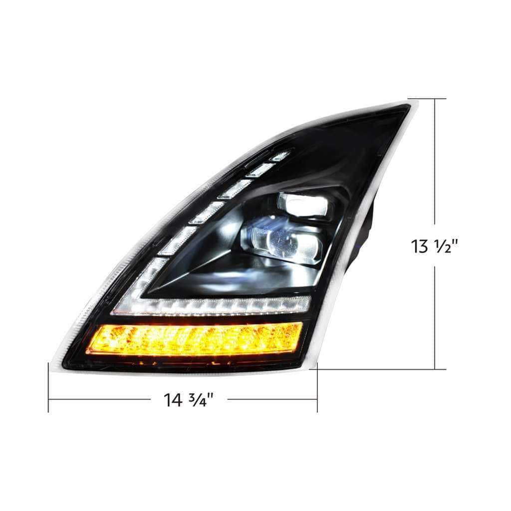 2018–2024 Volvo Vnl Blackout Led Headlight – Switchable Sequential Signal 13 2018–2024 Volvo VNL Blackout LED Headlight – Switchable Sequential Signal