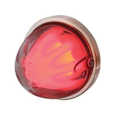 9 LED Dual Function GloLight Flush Mount Kit – Red w/Clear Lens