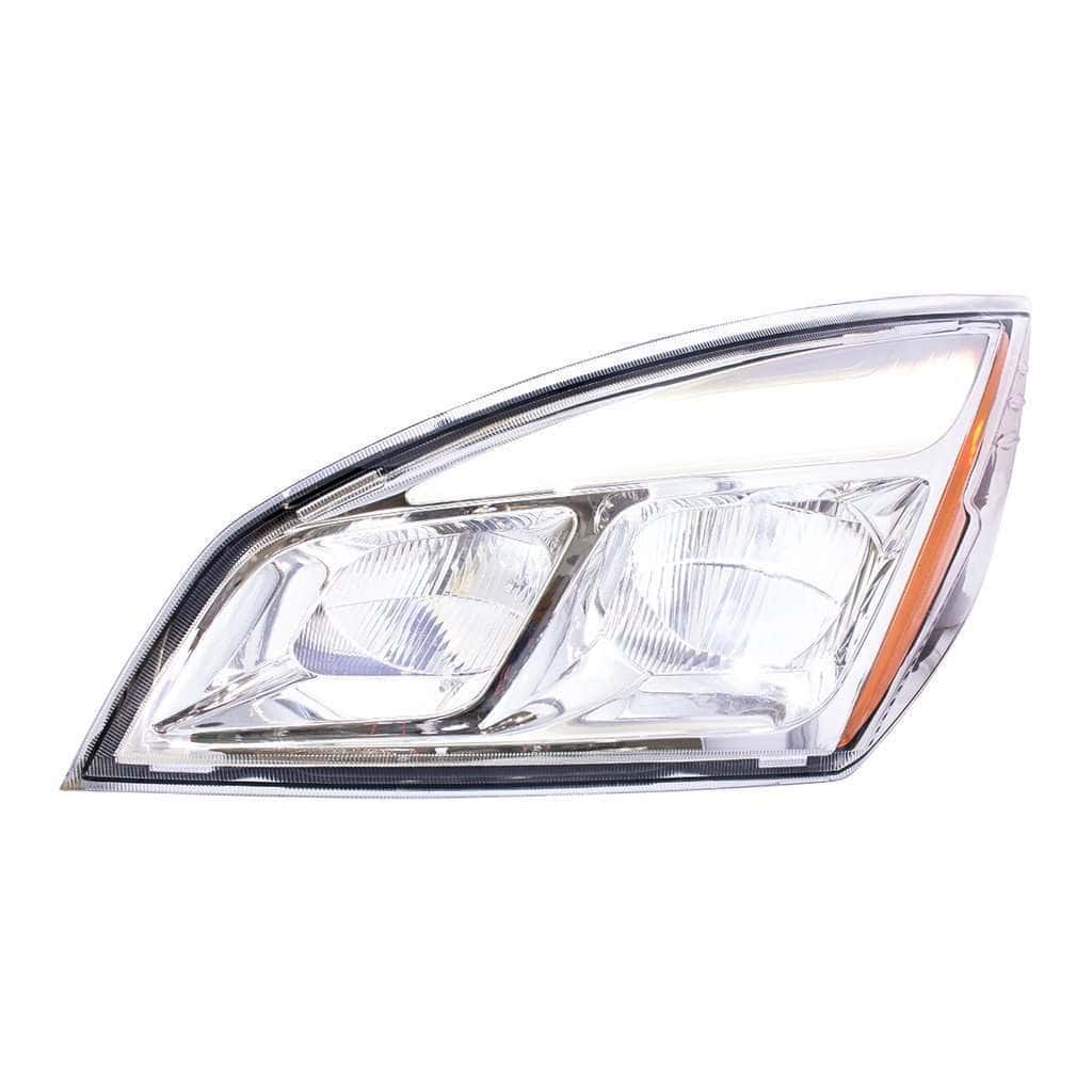 Chrome Led Headlight For 2018-2024 Freightliner Cascadia 4 LED Headlight for 2018-2024 Freightliner Cascadia-Chrome