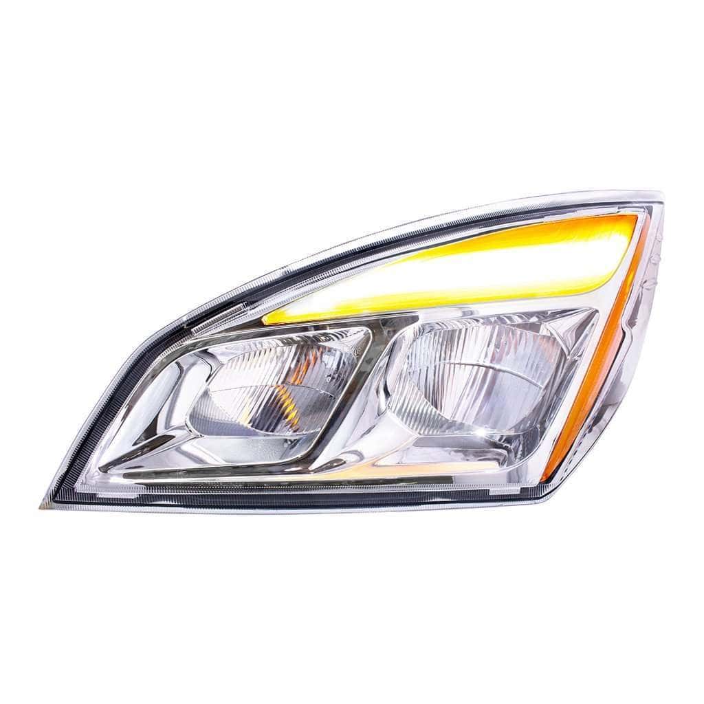 Chrome Led Headlight For 2018-2024 Freightliner Cascadia 5 LED Headlight for 2018-2024 Freightliner Cascadia-Chrome