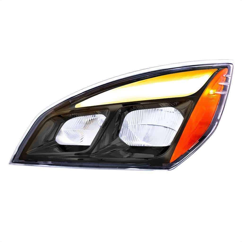LED Headlight for 2018-2024 Freightliner Cascadia-Black