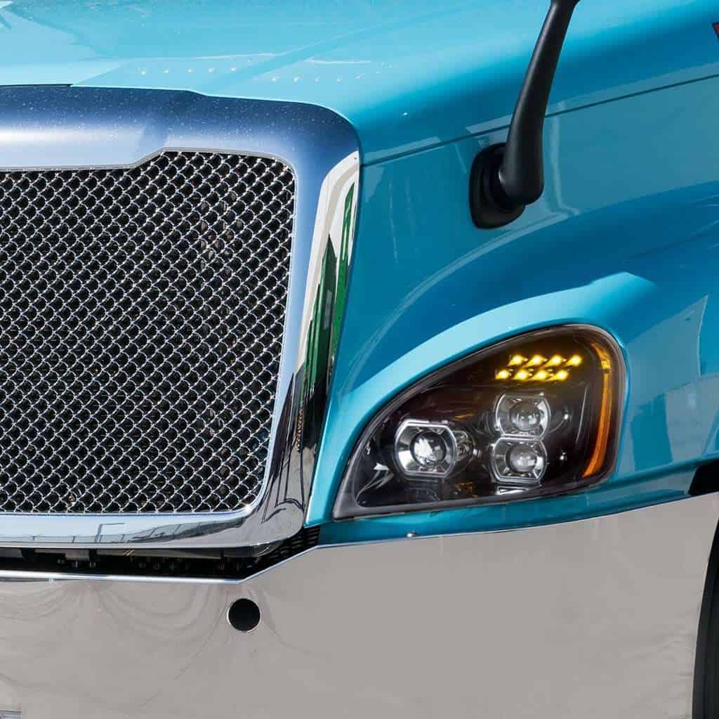 Blackout Led Headlight Set For 2008-2017 Freightliner Cascadia (Pair) 3 "Blackout" LED Headlight Set for 2008-2017 Freightliner Cascadia (Pair)