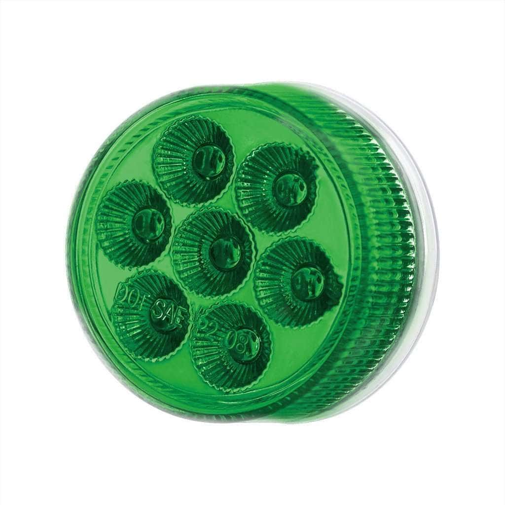 7 Led 2&Quot; Round Double Fury Light (Clearance/Marker) - Red &Amp; Green Led/Clear Lens 7 7 LED 2" Round Double Fury Light (Clearance/Marker) - Red & Green LED/Clear Lens
