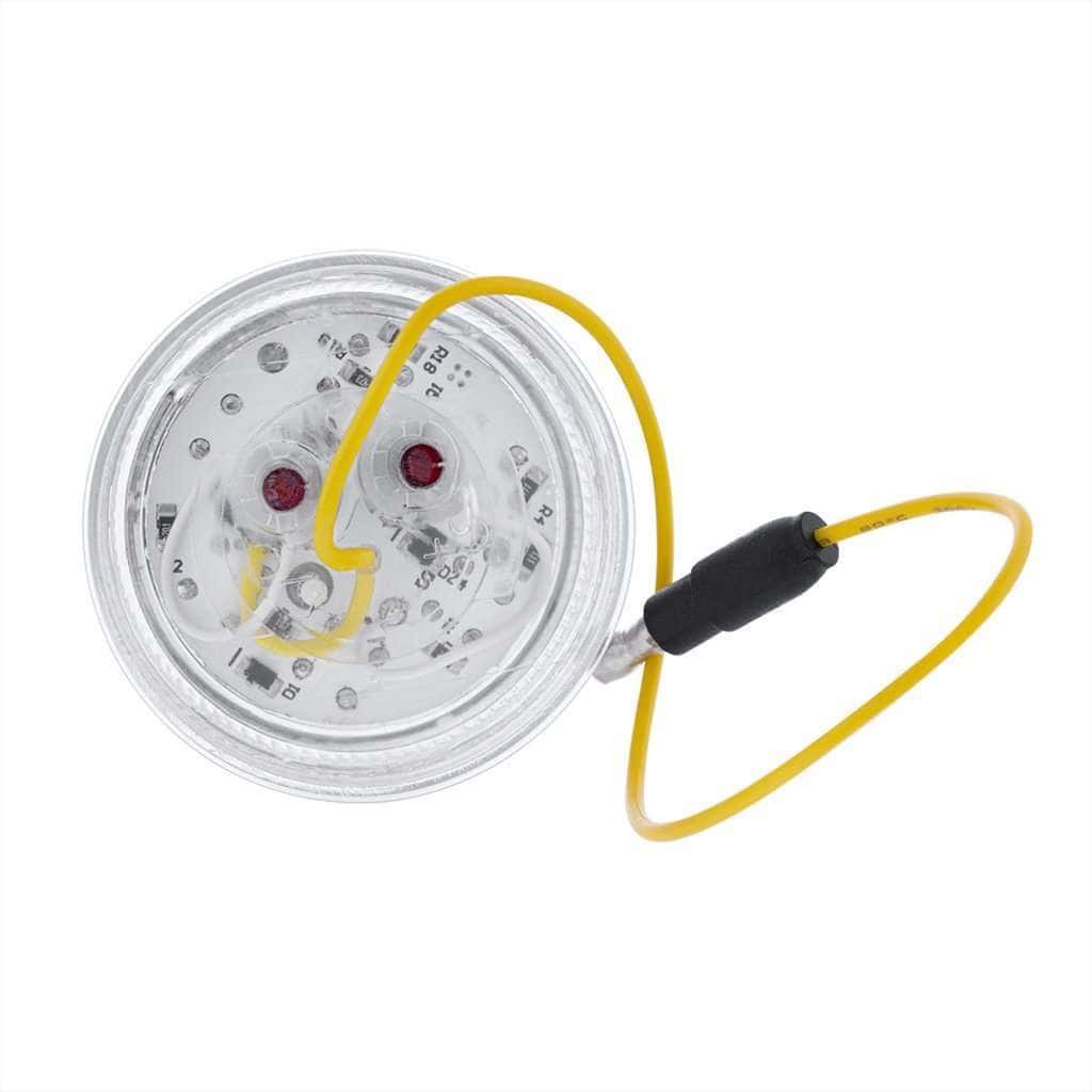 7 Led 2&Quot; Round Double Fury Light (Clearance/Marker) - Red &Amp; Green Led/Clear Lens 10 7 LED 2" Round Double Fury Light (Clearance/Marker) - Red & Green LED/Clear Lens