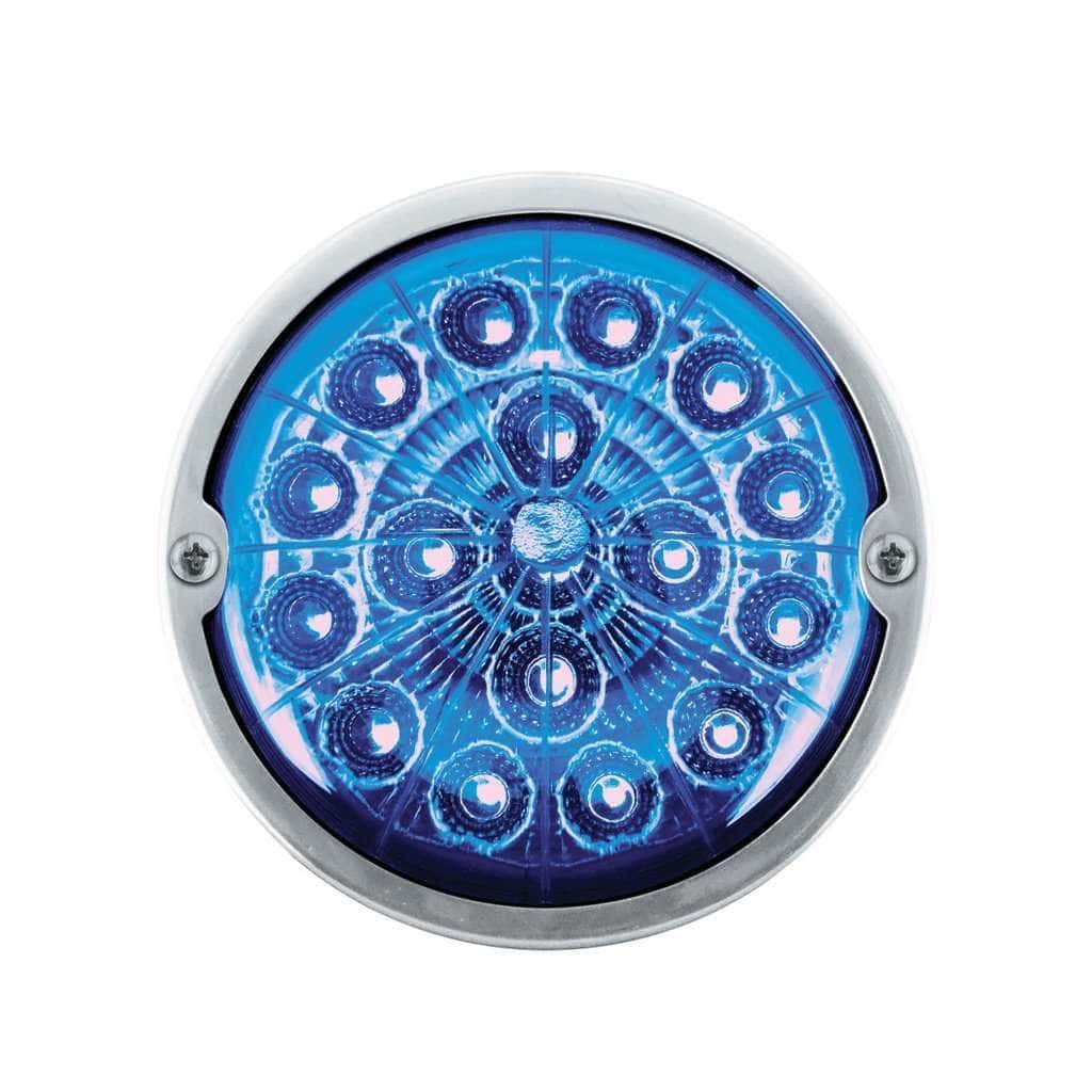 17 Led Watermelon Double Fury Light Torpedo Cab Light - Amber &Amp; Blue Led/Clear Lens 7 17 LED Watermelon Double Fury Light Torpedo Cab Light - Amber & Blue LED/Clear Lens