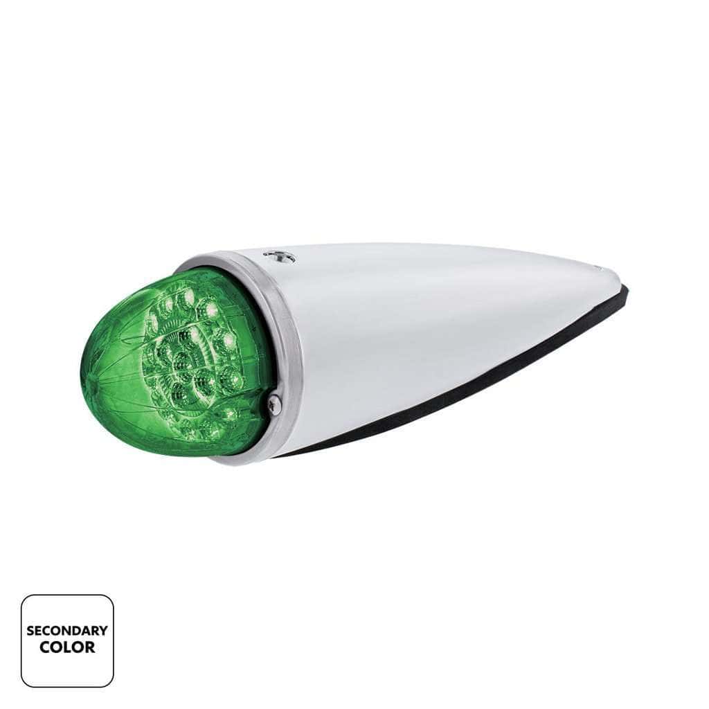 17 Led Watermelon Double Fury Light Torpedo Cab Light - Amber &Amp; Green Led/Clear Lens 3 17 LED Watermelon Double Fury Light Torpedo Cab Light - Amber & Green LED/Clear Lens