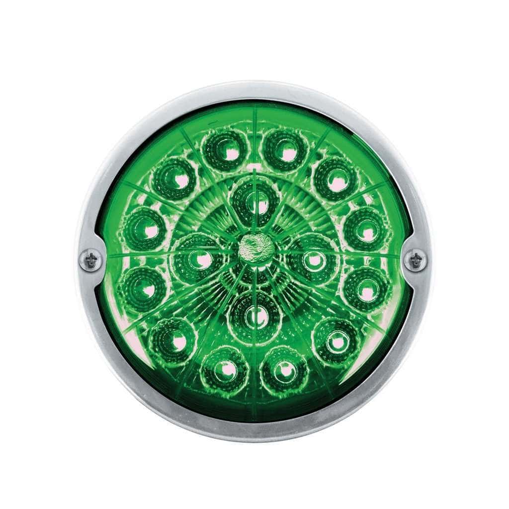 17 Led Watermelon Double Fury Light Torpedo Cab Light - Amber &Amp; Green Led/Clear Lens 7 17 LED Watermelon Double Fury Light Torpedo Cab Light - Amber & Green LED/Clear Lens