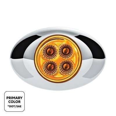 4 Led Double Fury Light (Clearance/Marker) - Amber &Amp; Blue Led/Clear Lens 3 4 LED Double Fury Light (Clearance/Marker) - Amber & Blue LED/Clear Lens