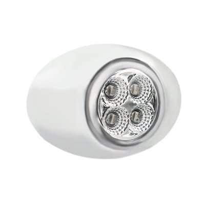 4 Led Double Fury Light (Clearance/Marker) - Amber &Amp; Red Led/Clear Lens 5 4 LED Double Fury Light (Clearance/Marker) - Amber & Red LED/Clear Lens