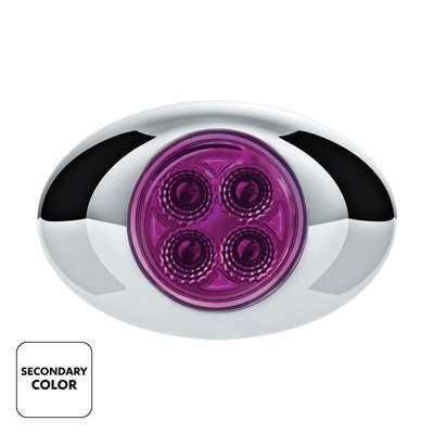 4 Led Double Fury Light (Clearance/Marker) - Red &Amp; Purple Led/Clear Lens 3 4 LED Double Fury Light (Clearance/Marker) - Red & Purple LED/Clear Lens