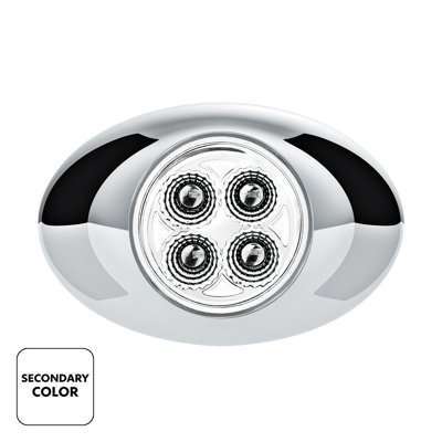 4 Led Double Fury Light (Clearance/Marker) - Red &Amp; White Led/Clear Lens 3 4 LED Double Fury Light (Clearance/Marker) - Red & White LED/Clear Lens