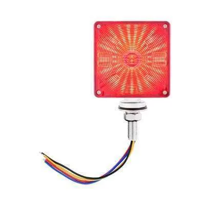 48 LED Competition Series Mini Double Face Light - Amber & Red LED / Amber & Red Lens