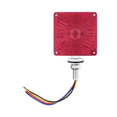 48 LED Competition Series Mini Double Face Light - Amber & Red LED / Amber & Red Lens